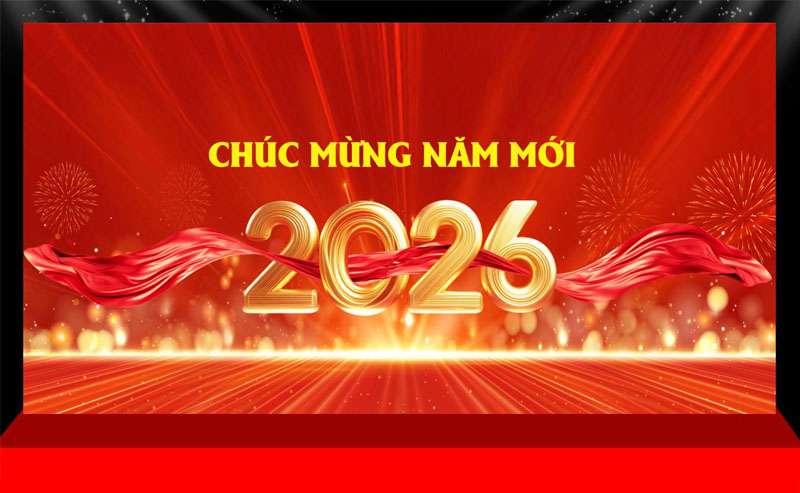 Backdrop tất niên - Tết 2026 con ngựa - bính ngọ