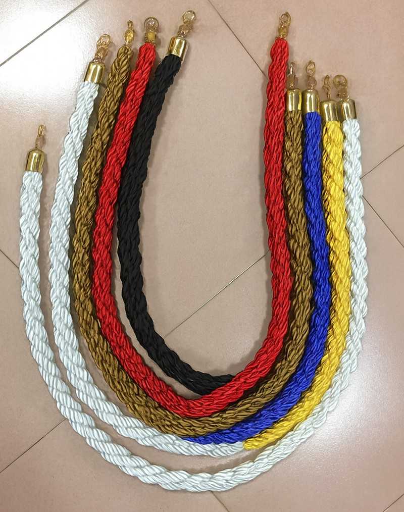 Dây nhung nhiều màu cho cột chắn inox