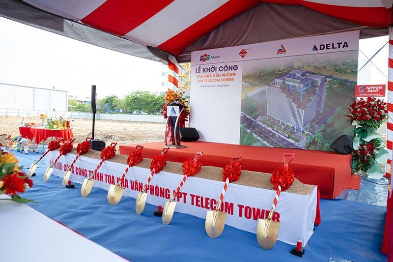 Các thiết bị cho thuê tại lễ khởi công tòa nhà văn phòng FPT Telecom Tower