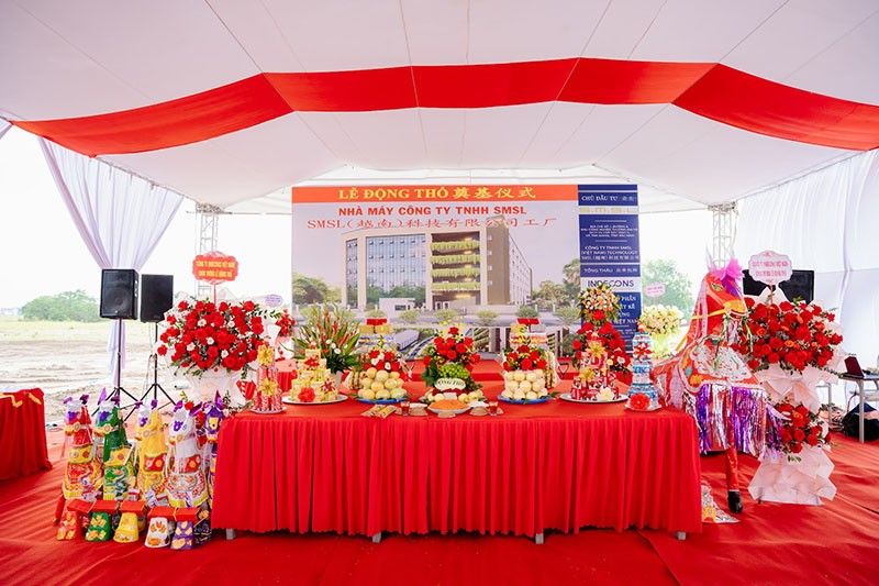 Lễ khởi công dự án nhà máy công ty TNHH SMSL