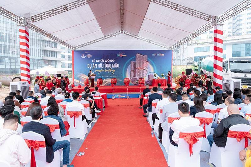 Toàn cảnh lễ khởi công dự án nhà ở Hồ Tùng Mậu
