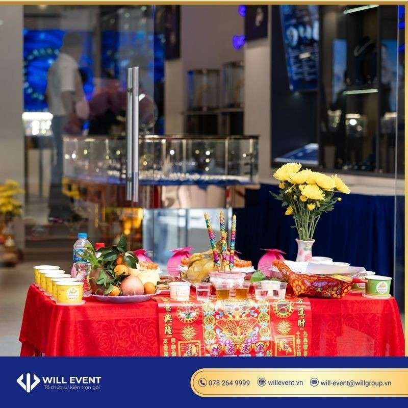 Mâm cúng khai trương