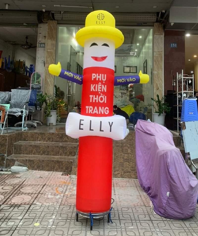 Cho thuê rối hơi khai trương vẫy tay màu đỏ vàng giá rẻ HCM.