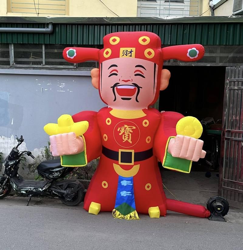 Cho thuê rối hơi khai trương vẫy tay màu đỏ nổi bật giá rẻ HCM.