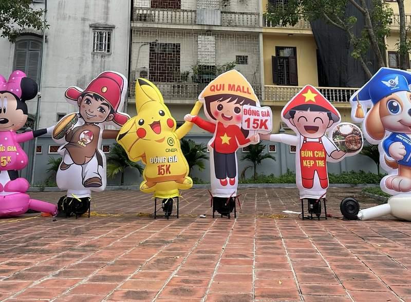 Cho thuê rối hơi khai trương vẫy tay đa dạng mẫu mã giá rẻ HCM.