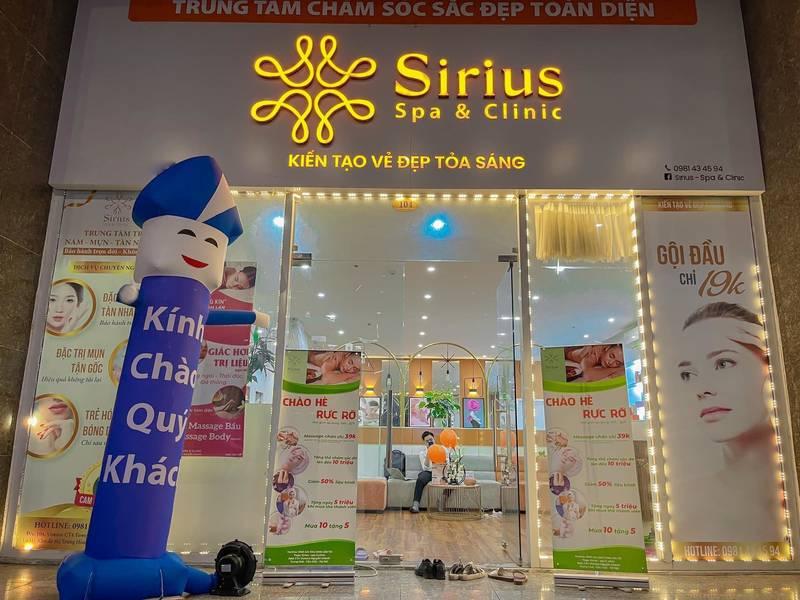Rối hơi vẫy tay cho thuê rối hơi khai trương giá rẻ tại Spa & Clinic Sirius HCM.