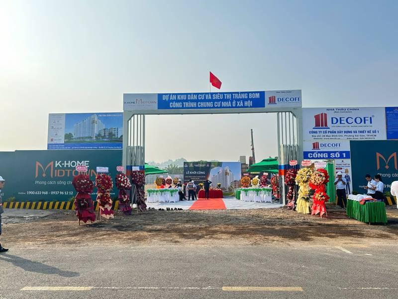 ALT: Lễ khởi công xây dựng trọn gói chuyên nghiệp dự án khu dân cư và siêu thị Trảng Bom.