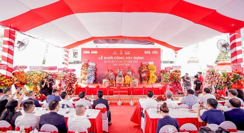 Lễ khởi công xây dựng trọn gói chuyên nghiệp với sự kiện trang trọng và đông đủ khách mời.