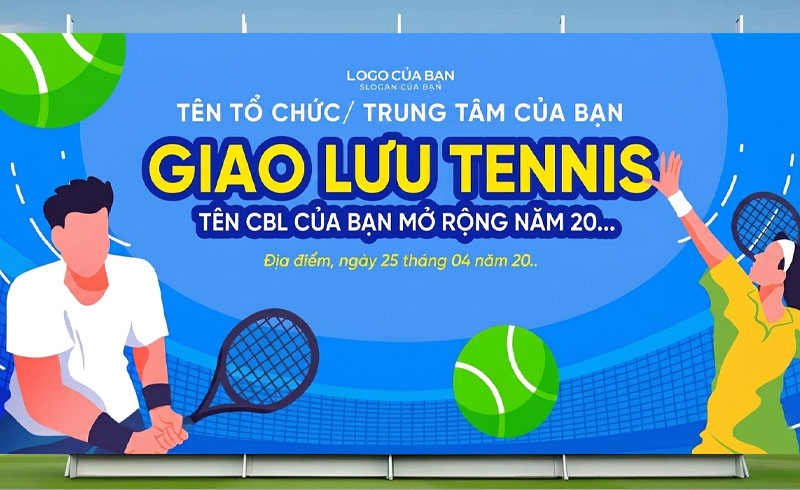 Backdrop thể thao tennis