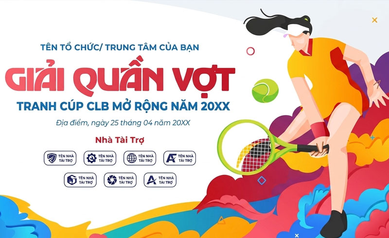 Backdrop thể thao quần vợt