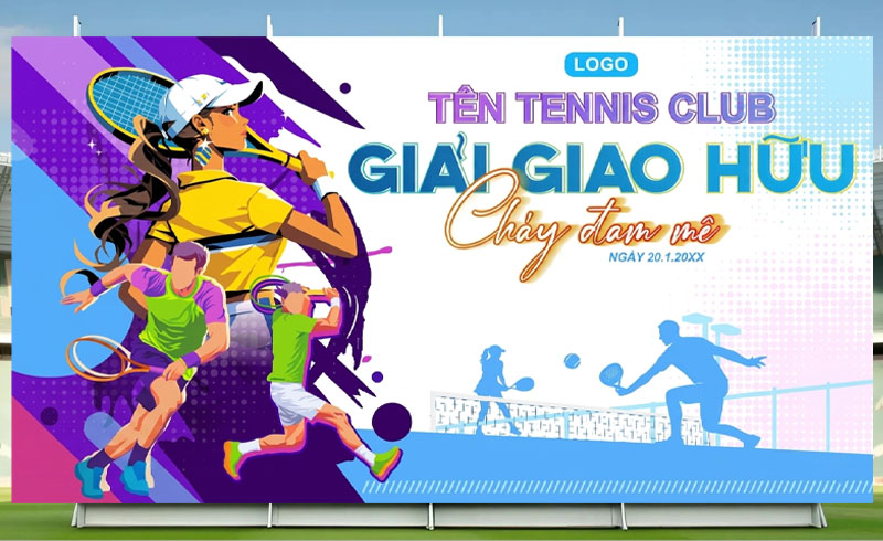 Backdrop thể thao tennis