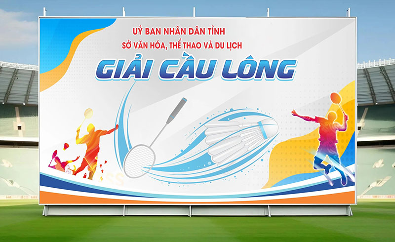 Backdrop thể thao cầu lông