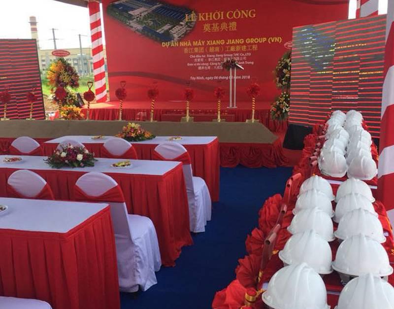các dụng cụ lễ khởi công., động thổ