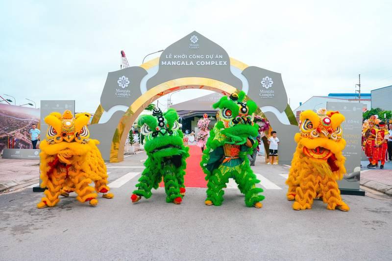 Tổ chức lễ khởi công với múa lân sôi động trong lễ động thổ trọn gói chuyên nghiệp.
