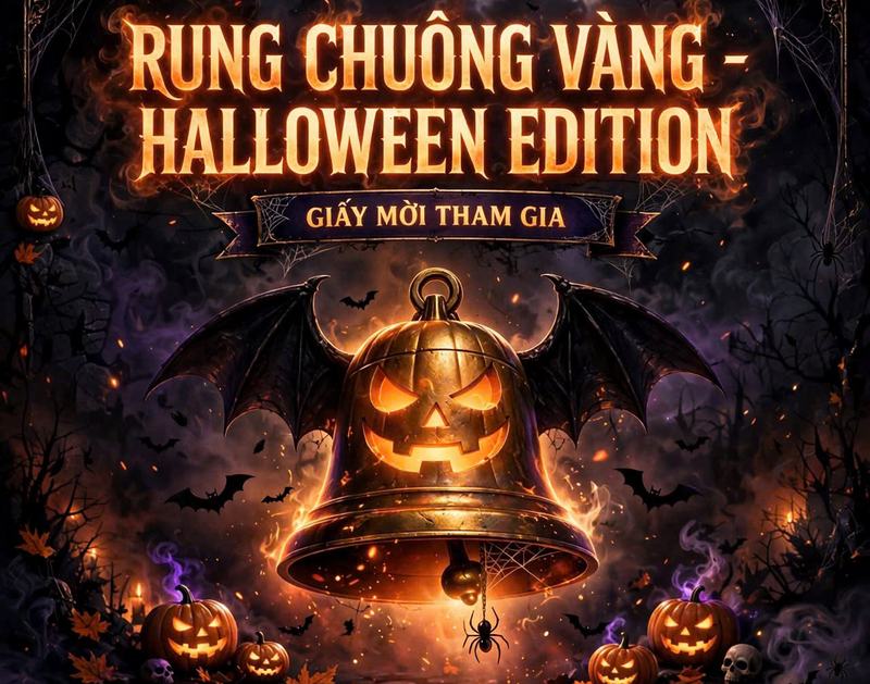 Trò chơi rung chuông vàng phong cách halloween